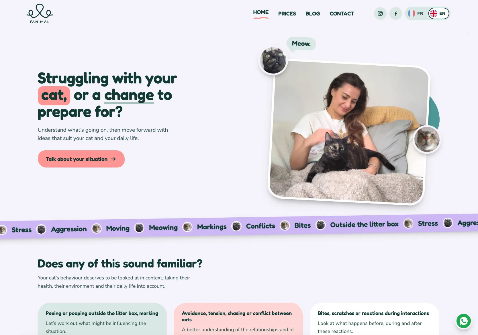 Fanimal home page